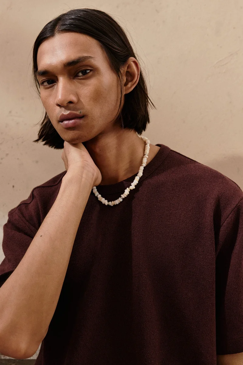 اتش اند ام تي-شيرت بقصّة فضفاضة